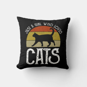 Coussin Juste Une Fille Qui Aime Les Chats