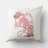Coussin Juste une fille qui aime les chevaux, Western, Rod (Recto)