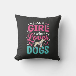 Coussin Juste Une Fille Qui Aime Les Chiens