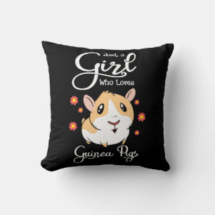 Coussin Juste Une Fille Qui Aime Les Cochons De Guinée