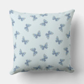 Coussin Juste une fille qui aime les papillons (Verso)