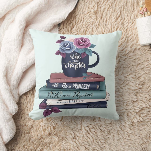 Coussin Juste une pile de chapitres de plus de livres (Couverture)