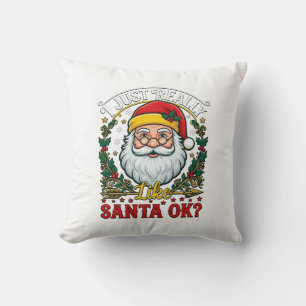 Coussin Juste Vraiment Comme Santa Ok Noël Claus Holly Wr
