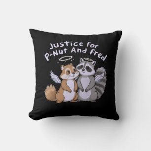Coussin Justice pour P-Nut et Fred A Humorisful Stand