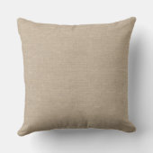 Coussin Jut initial chic rustique de toile de jute de (Verso)