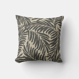 Coussin Kahanu Palms Hawaiian Linen Texture