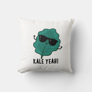 Coussin Kale Ouais Funny Veggie Pun