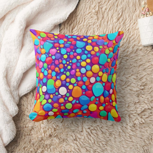 Coussin Kaleidoscope Abstrait (Couverture)