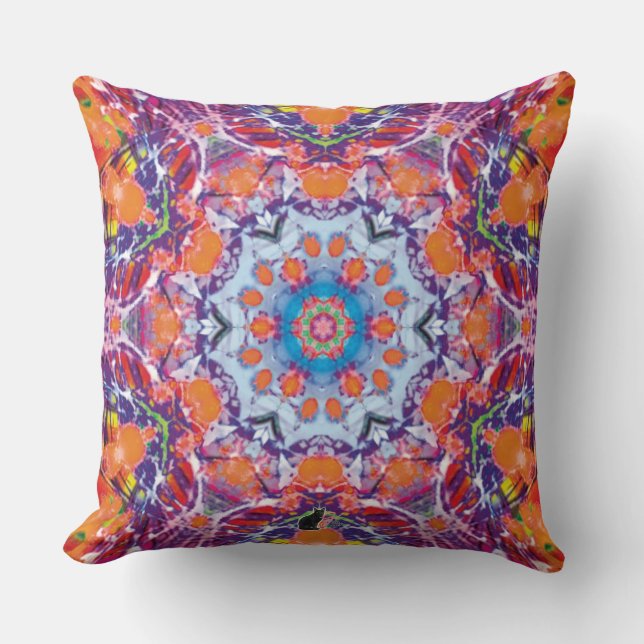 Coussin Kaléidoscope de Tanger (Recto)