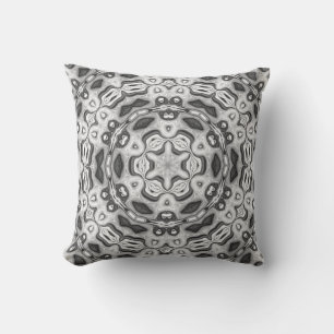Coussin kaléidoscope marocain-africain motif sombre