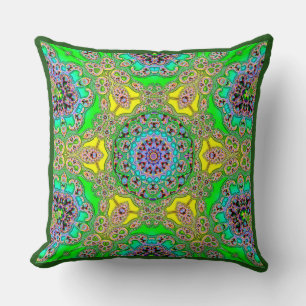 Coussin Kaleidoscope réversible Belle gerbe de couleurs