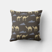 Coussin Kamelmuster mit blauen Pyramiden (Verso)