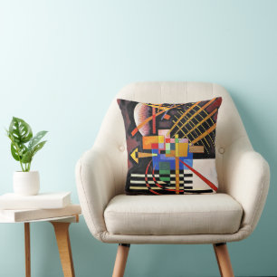 Coussin Kandinsky - Au-dessus et à gauche,