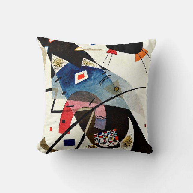 Coussin Kandinsky - Deux points noirs (Recto)