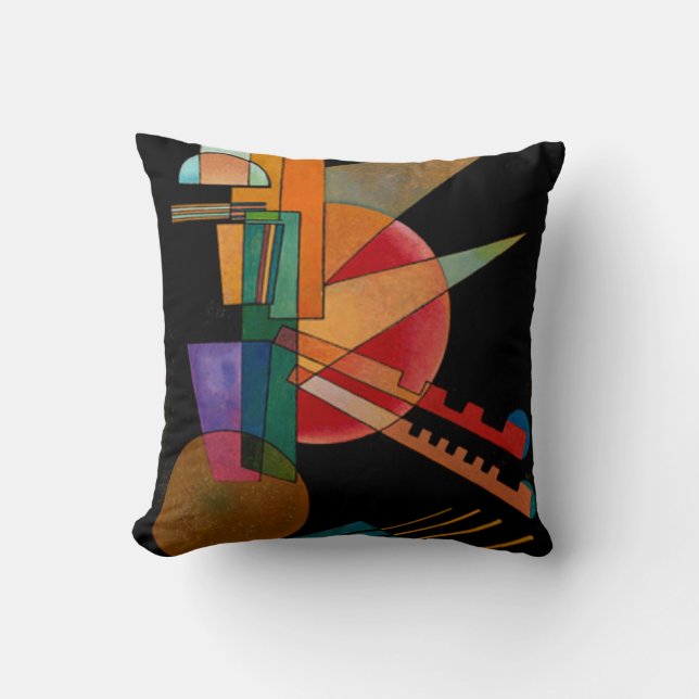 Coussin Kandinsky - Interprétation Abstraite (Recto)