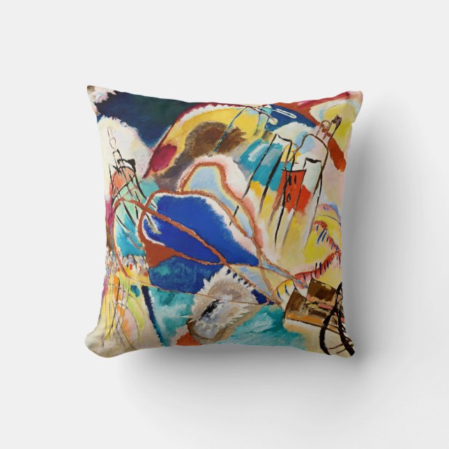 Coussin Kandinsky Moderne peinture Abstraite (Recto)