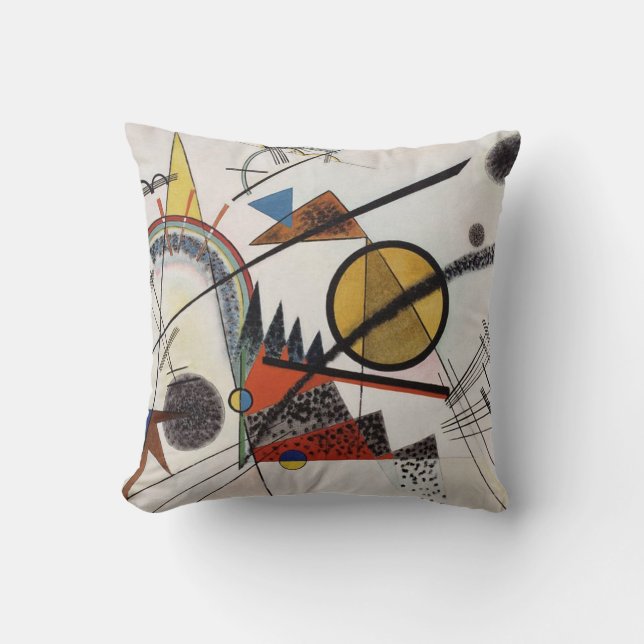 Coussin Kandinsky peinture Abstraite Maître d'Art Moderne (Recto)