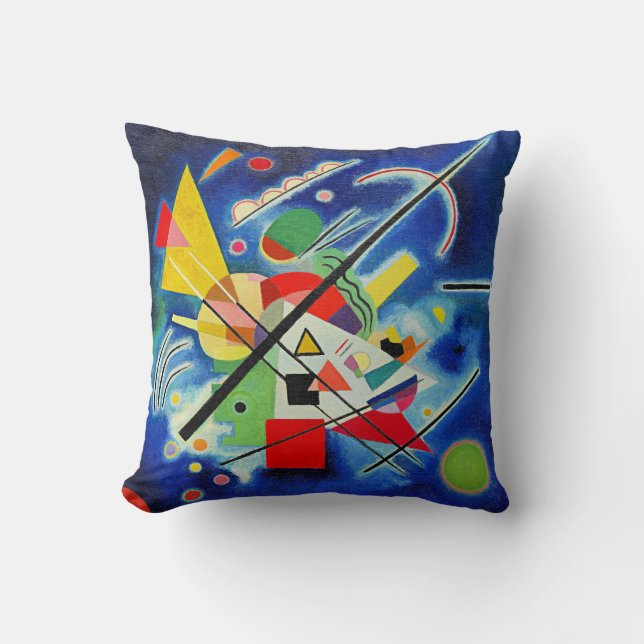 Coussin Kandinsky - Peinture Bleue (Recto)
