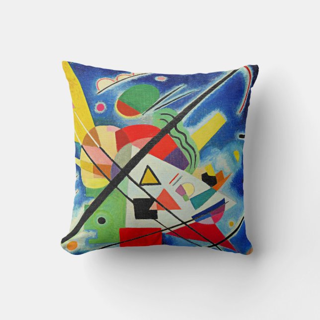 Coussin Kandinsky - Peinture bleue, (Recto)