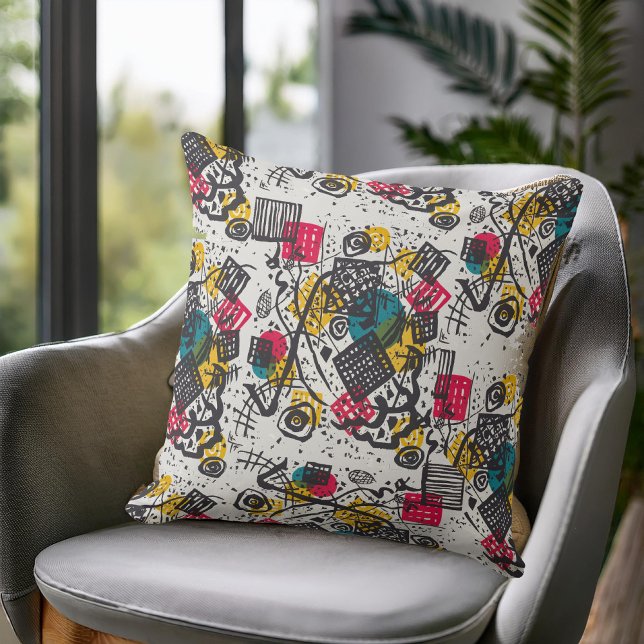 Coussin Kandinsky Small Worlds V Classic Abstrait (Créateur téléchargé)