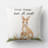 Coussin Kangaroo avec joey (Verso)