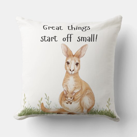 Coussin Kangaroo avec joey (Recto)
