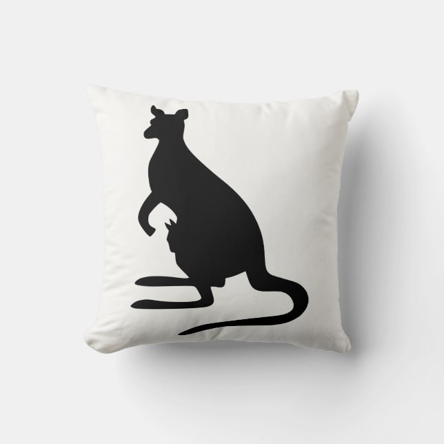 Coussin Kangaroo Silhouette (Recto)