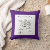 Coussin Kangooroos moderne naissance bébé garçon (Couverture)
