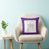 Coussin Kangooroos moderne naissance bébé garçon (Chaise)