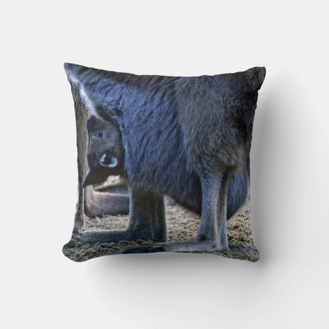 Coussin Kangourou bébé dans la poche de la mère - Australi (Recto)