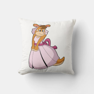 Coussin Kangourou en mariée avec une robe de mariée