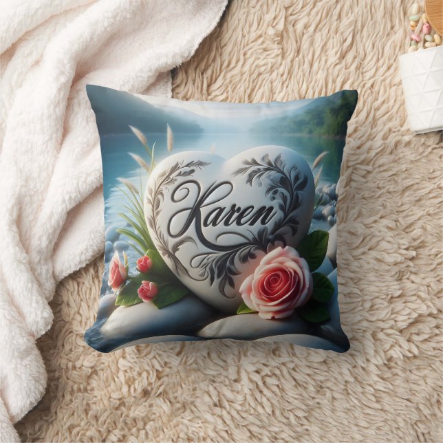 Coussin Karen's River Heart (Couverture)