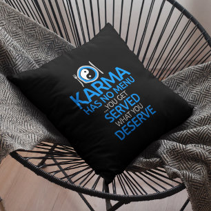 Coussin Karma N'A Pas De Menu... Yin Yang Graphic