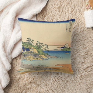 Coussin Katsushika Hokusai Enoshima dans la province de Sa