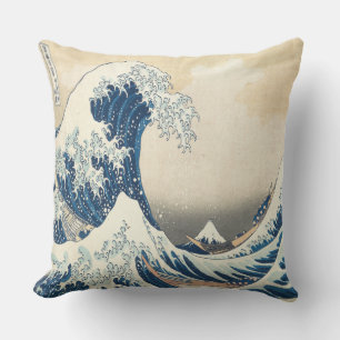 Coussin Katsushika Hokusai, La Grande Vague de Kanagawa