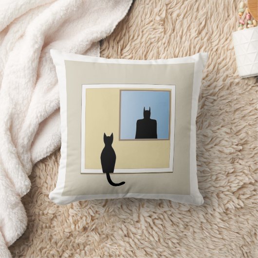 Coussin Katt i fönster (Couverture)