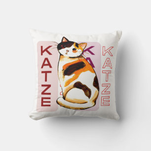 Coussin Katze, Simple Cute Valentines jour Chat Maman Cade