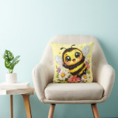 Coussin Kawaii Bumblebee Mignon et Heureux (Chaise)