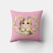 Coussin Kawaii Chat Chéri d'Amour (Verso)