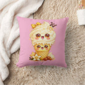 Coussin Kawaii Cône de Glace à la Vanille (Couverture)