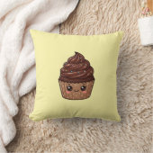 Coussin Kawaii Cupcake au Chocolat (Couverture)