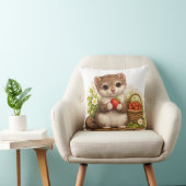 Coussin Kawaii d'Animal Bébé Mignon à la Fraise (Chaise)