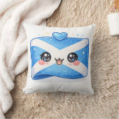 Coussin Kawaii Drapeau Écosse (Couverture)