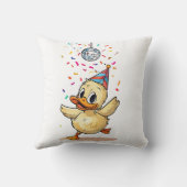 Coussin Kawaii Duckkking Dancing Under Disco Ball with Con (Verso)