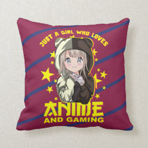 Coussin Kawaii Japanese Anime Girl