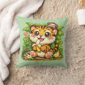 Coussin Kawaii Jungle Tigre Mignon (Couverture)