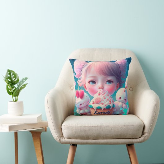 Coussin Kawaii lance l'oreiller (Chaise)