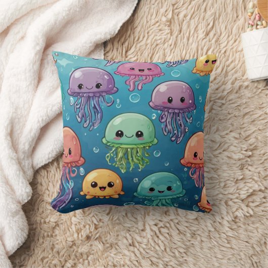 Coussin Kawaii méduse (Couverture)