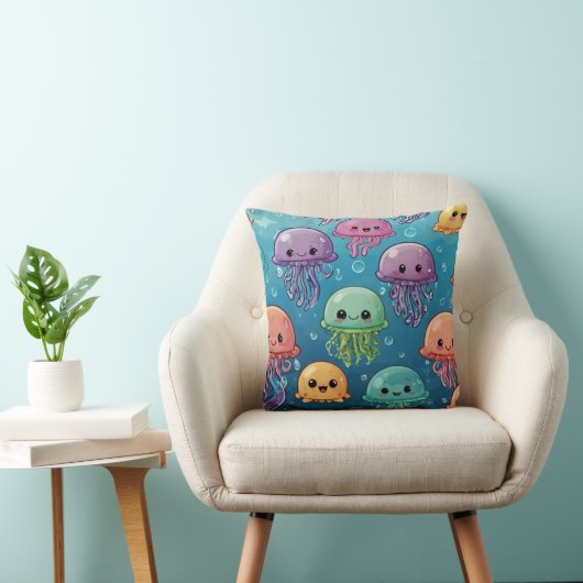 Coussin Kawaii méduse (Chaise)