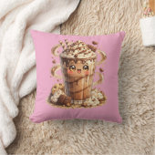 Coussin Kawaii Milkshake au Chocolat (Couverture)